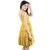 Artyska Women's Square Neck Ruffled Strap Sleeveless Floral Tiered Short Dress - 3 of 4