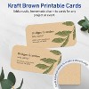 Avery 1-3/4" x 3-1/2" Rounded Corner Cards, Kraft Brown, 80ct - 2 of 4