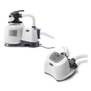 Intex 2800 GPH Pool Sand Filter Pump w/Krystal Clear Saltwater System - 1 of 4