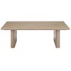 Aluminum Coffee Table 15.2"H, Natural Finish with Faux Wood Top, Modern Outdoor Design by Zuo Modern - 4 of 4