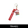 Unique Bargains Christmas Keychain with Double Ring and Lobster Clasp Alloy 2.76" - 2 of 4