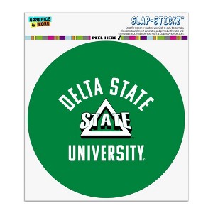 Delta State Statesmen Automotive Car Window Locker Circle Bumper Sticker - 1 of 4