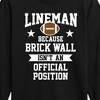 Boys' - Instant Message - Lineman Brick Wall Position Long Sleeve Graphic T-Shirt - 2 of 4