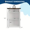 Floor Corner Cabinet, Small Freestanding Bathroom Cabinet, Space Saver Coffee Bar Cabinet, Narrow Kitchen Pantry Cabinet for Living Room Bathroom - 2 of 4