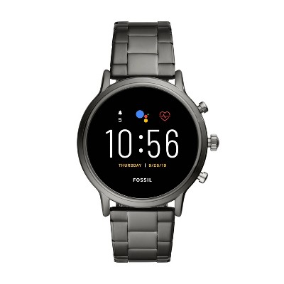 Fossil Gen 5 Smartwatch Carlyle HR 44mm - Smoke Stainless Steel