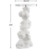 Uttermost Remnant White Stone, Drink Table - 3 of 4