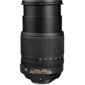 Nikon AF-S DX NIKKOR 18-105mm f/3.5-5.6G ED Vibration Reduction Zoom Lens with Auto Focus for Nikon DSLR Cameras