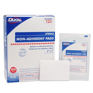 Dukal 123 Non Adherent Pad 2 in. x 3 in. Sterile (Box of 100) - 1 of 4