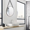 Costway 24'' Wall Mounted Bathroom Mirror Vanity Makeup Mirror with  3 Color LED Lights - 2 of 4