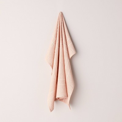 Plaid Flour Sack Kitchen Towel Blush/Cream - Hearth & Hand™ with Magnolia