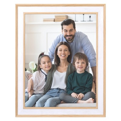 REGALWOVEN Engineered Wood Interchangeable Mat Family Picture Frame
