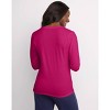 Hanes Women's Long Sleeve Cotton V-Neck T-Shirt - 3 of 4