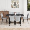 7-Piece Dining Set with MDF Table and 6 PU Chairs - 4 of 4