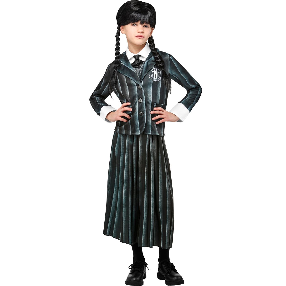 Rubies Wednesday Addams Nevermore Academy Girl's Costume - thumbnail 8