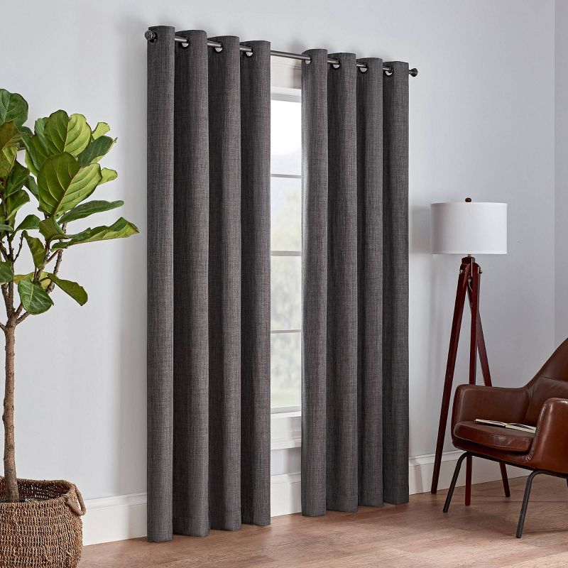 1pc Blackout Rowland Curtain Panel - Eclipse, 4 of 16