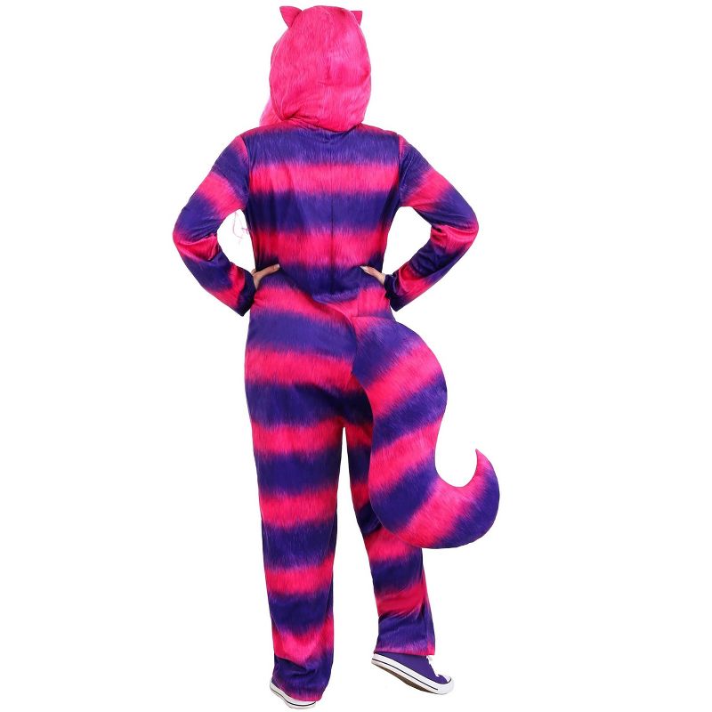 HalloweenCostumes.com Adult Cheshire Cat Onesie Costume., 2 of 5