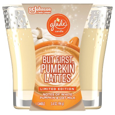 Glade Pumpkin Spice Latte Candle - 3.4oz