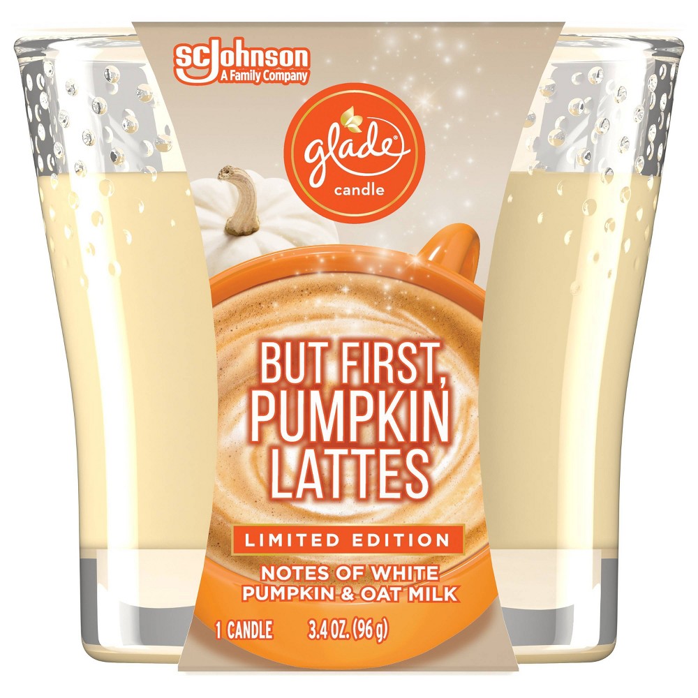 Glade Small Jar Candle - Pumpkin Spice Latte - 3.4oz