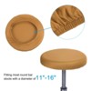 Round Bar Stool Covers, Waterproof Seat Cover Elastic Stool Slipcovers - 3 of 4