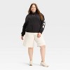 Women's Strength in Power Graphic Hoodie Sweatshirt - Black - 3 of 3