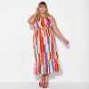 Pride Adult Rainbow Midi Cutout Dress - 3 of 3