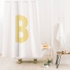Deny Designs April Lane Art Block Monogram Shower Curtain - 2 of 3