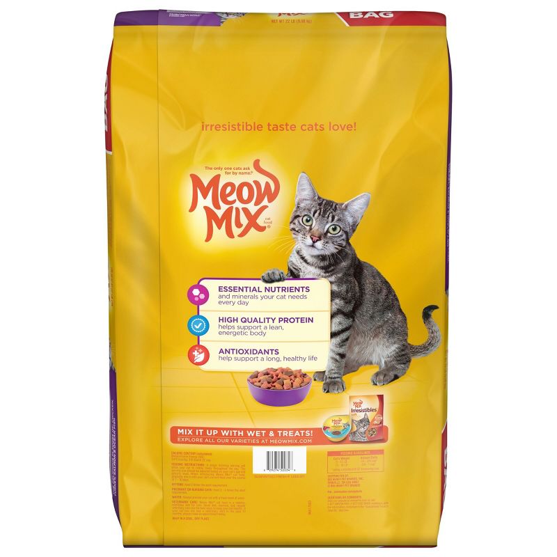 Meow Mix Original Choice with Flavors of Chicken, Turkey, Salmon & Ocean Fish Adult Complete & Balanced Dry Cat Food, 3 of 6