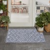 Nourison Versatile Solid Diamond Indoor Outdoor Flatweave Area Rug - 2 of 4