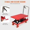 Acekool 500LBS Capacity Manual Scissor Lift Table with 28.5-Inch Lifting Height, Durable Steel Construction, PU Swivel Wheels - 4 of 4