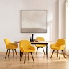 Art Leon Fabric Upholstered Swivel Dining Chair, Set of 2 - 3 of 4