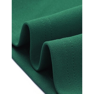 Женские платья INSPIRE CHIC Women's Ruffle Sleeve Round Neck Cocktail Party Work Sheath Dress Dark Green X-Small — фото 5