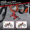 440 lbs Capacity Dirt Bike Lift Stand, Hydraulic Motorcycle Jack, Adjustable Height Hoist Table for Quick Repairs & Maintenance - 3 of 4