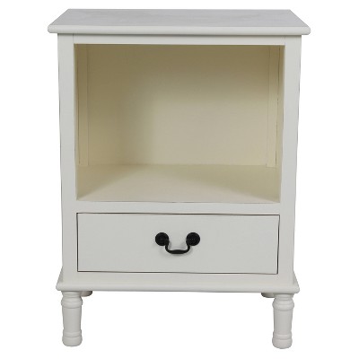 Williamson Wood Side Table White - Décor Therapy