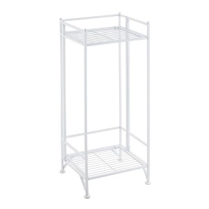 Breighton Home 32.75" Xtra Storage 2 Tier Tall Folding Metal Stand - 1 of 4