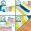 SUN CUBE Microfiber Beach Towel, Quick Dry Sand Free, Lightweight Compact Travel Swim Pool Camping Packable Adults - 4 of 4