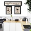 "Kitchen Friendship Collection III" 3-Piece Vignette By Artisan Trendy Decor, Ready to Hang Framed Print, Black Frame - 3 of 4