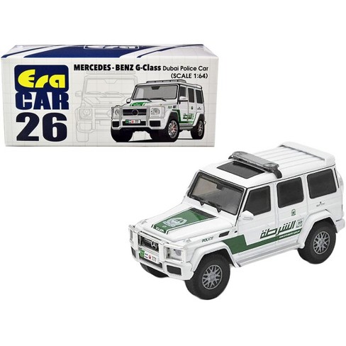 Mercedes Benz G Class Dubai Police Car White And Green 1 64 Diecast Model Car By Era Car Target