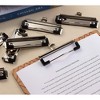Juvale 20-Pack Mountable Clipboard Clips with Screws - 4 inch Metal Clamp with Rubber Grip and Hanging Hole (Silver) - 2 of 4