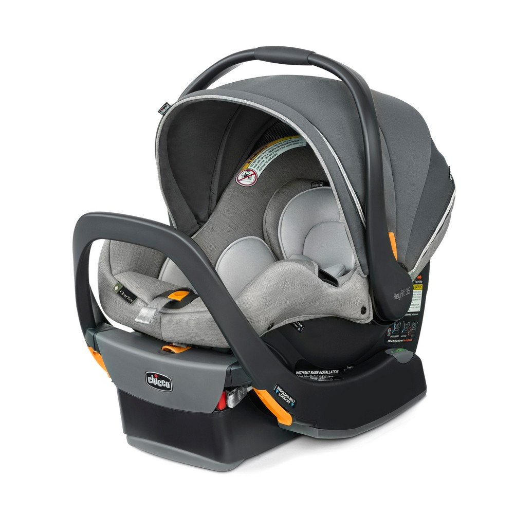 Chicco KeyFit 35 Zip ClearTex 35 lbs Extended Use Infant Car Seat - Ash (Grey)