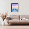 Stupell Industries Blue Boat Shed Sunrise Floating Frame Canvas Art - 3 of 4