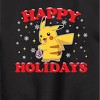 Boys' - Pokémon - Happy Holidays Graphic Long Sleeve Fleece Sweatshirt - 2 of 4