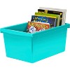 Storex Medium Classroom Storage Bin 16.75" x 11.87" x 8.28" Teal (STX61478U06C) - 3 of 3