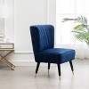 Roundhill Furniture Elon Contemporary Velvet Upholstered Accent Chair, Blue - 2 of 4