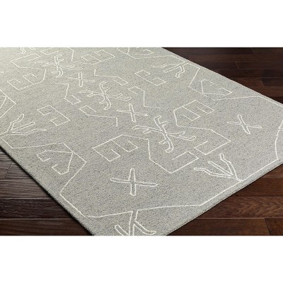 Hauteloom Rectangle Area Rug   Light Gray
