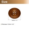 Unique Bargains Wooden DIY Craft Clothing Sewing Buttons 50 Pcs - 2 of 4