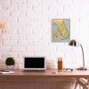 Stupell Industries Florida Map Retro Beach Framed Giclee Art, Gray, 16" x 20" - 3 of 4