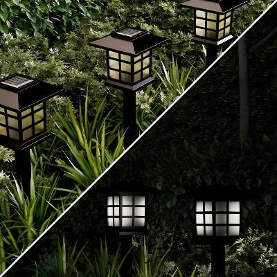 Solar LED Pathway Lights with Dusk to Dawn Sensor, Multipack