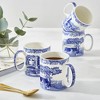 Spode Blue Italian 16oz Jumbo Cup - Scenic Motif & Decorative Border - Elegant Hot Beverage Mug for Tea, Coffee - Brunch Table Drinkware - 4 of 4