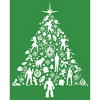 Women's Guardians of the Galaxy Holiday Special Silhouettes Christmas Tree Racerback Tank Top - 2 of 4