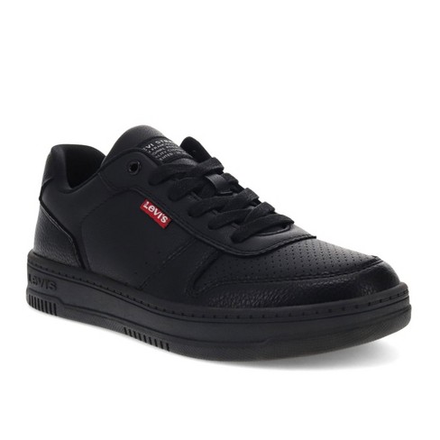 Levi's Womens Drive Lo Vegan Synthetic Leather Casual Lace-up Sneaker Shoe,  Black Mono, Size 7 : Target